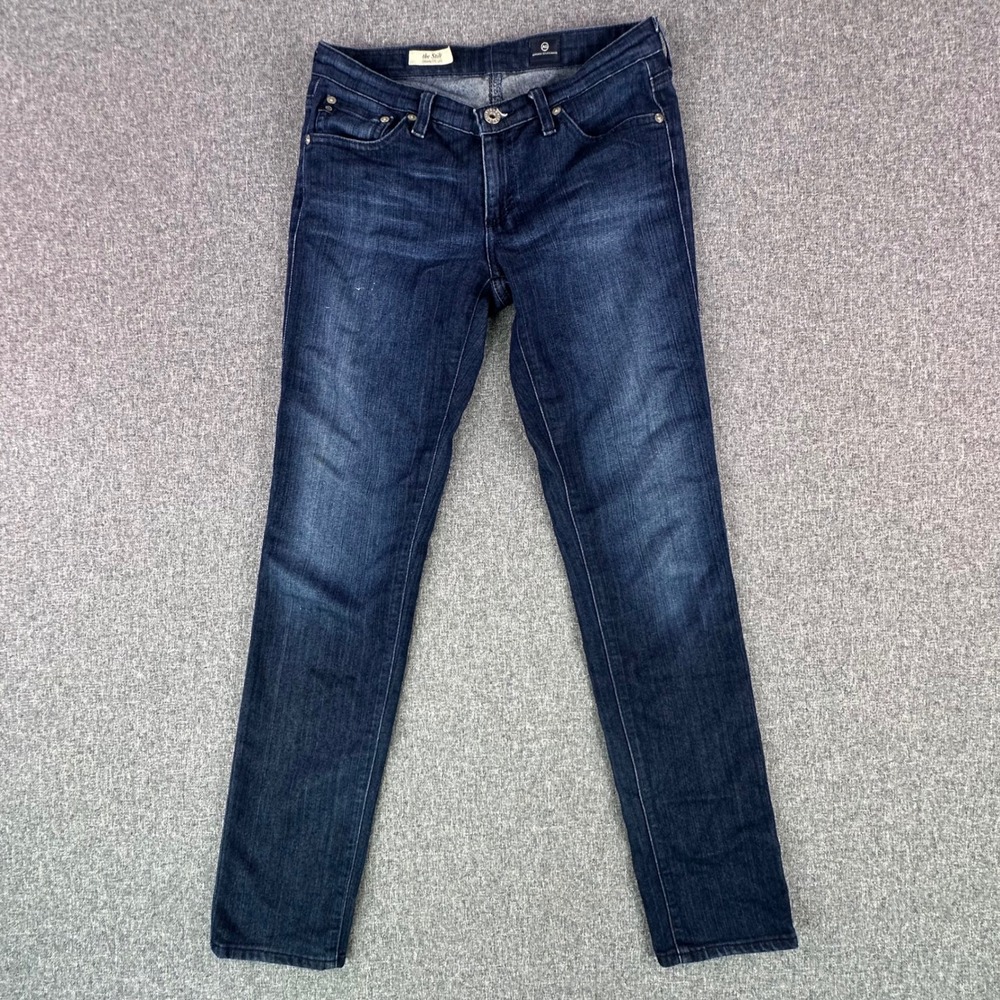 AG Jeans Women 27R The Stilt Cigarette Leg Dark Blue Low Rise Denim DAM1110-WIL